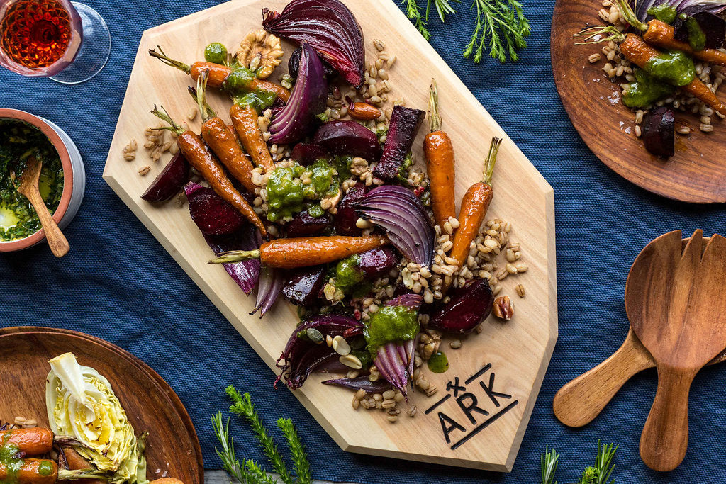 Warming roast veg salad – ARK Workshop