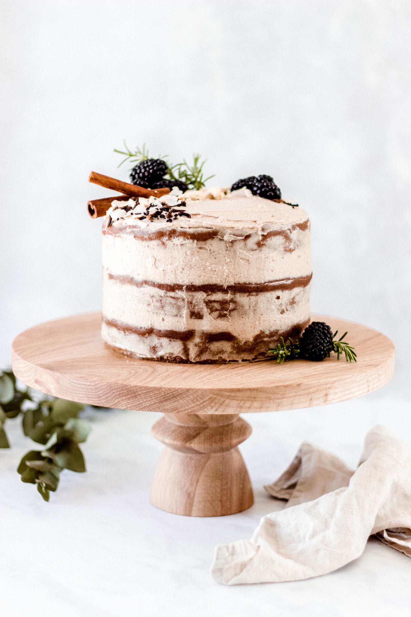 Spiced Rooibos Cake with Cinnamon Cashew Frosting