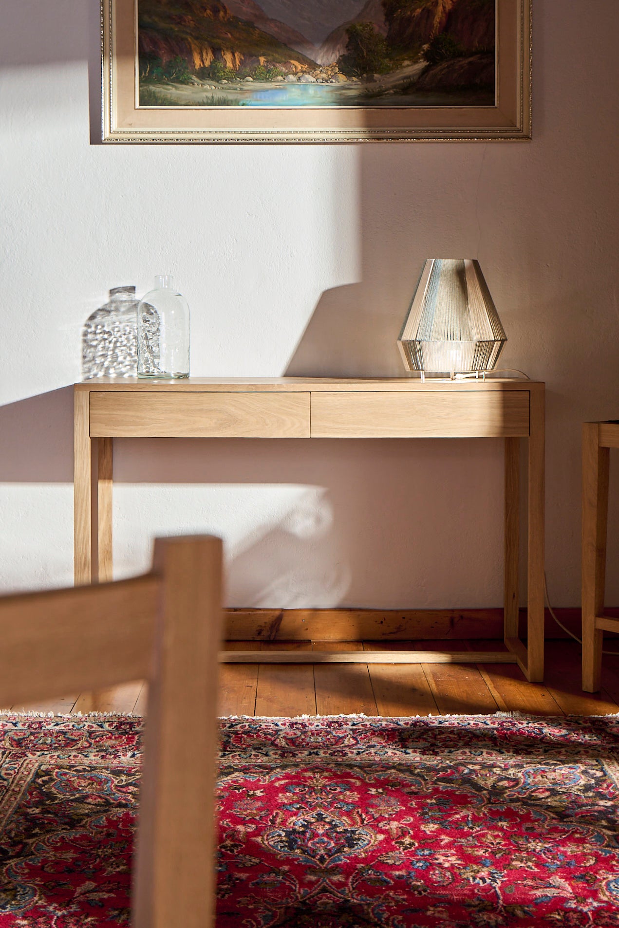 Solid Oak Hallway Table