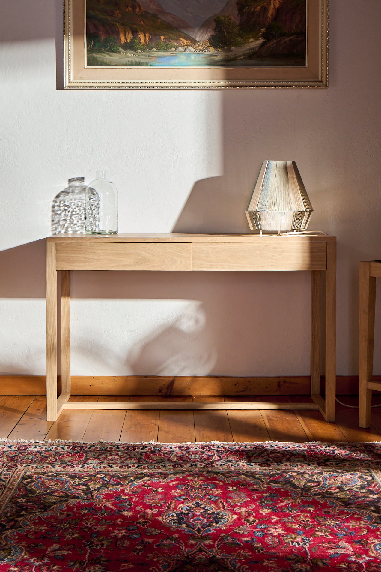 Solid Oak Hallway Table