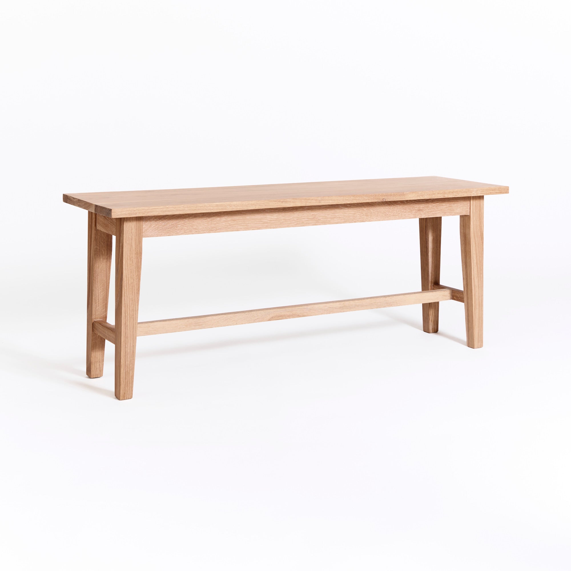 Handcrafted Solid Oak Dining Bench